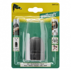 Uchwyt wiertarski szybkomocujący 1,5 - 10 mm Wolfcraft - 10 (3/8”) - 24 - Economy line